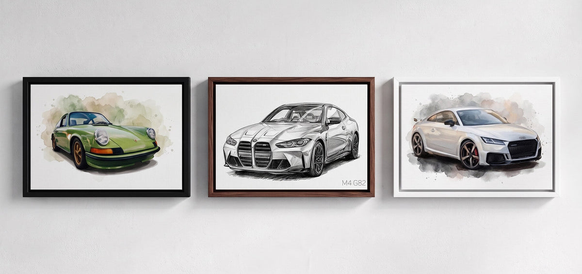 Autoportret van je eigen foto - voorbeelden op canvas, poster en ingelijst