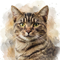Katten in aquarel