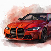 Auto aquarel