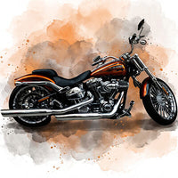 Motorrad Aquarell