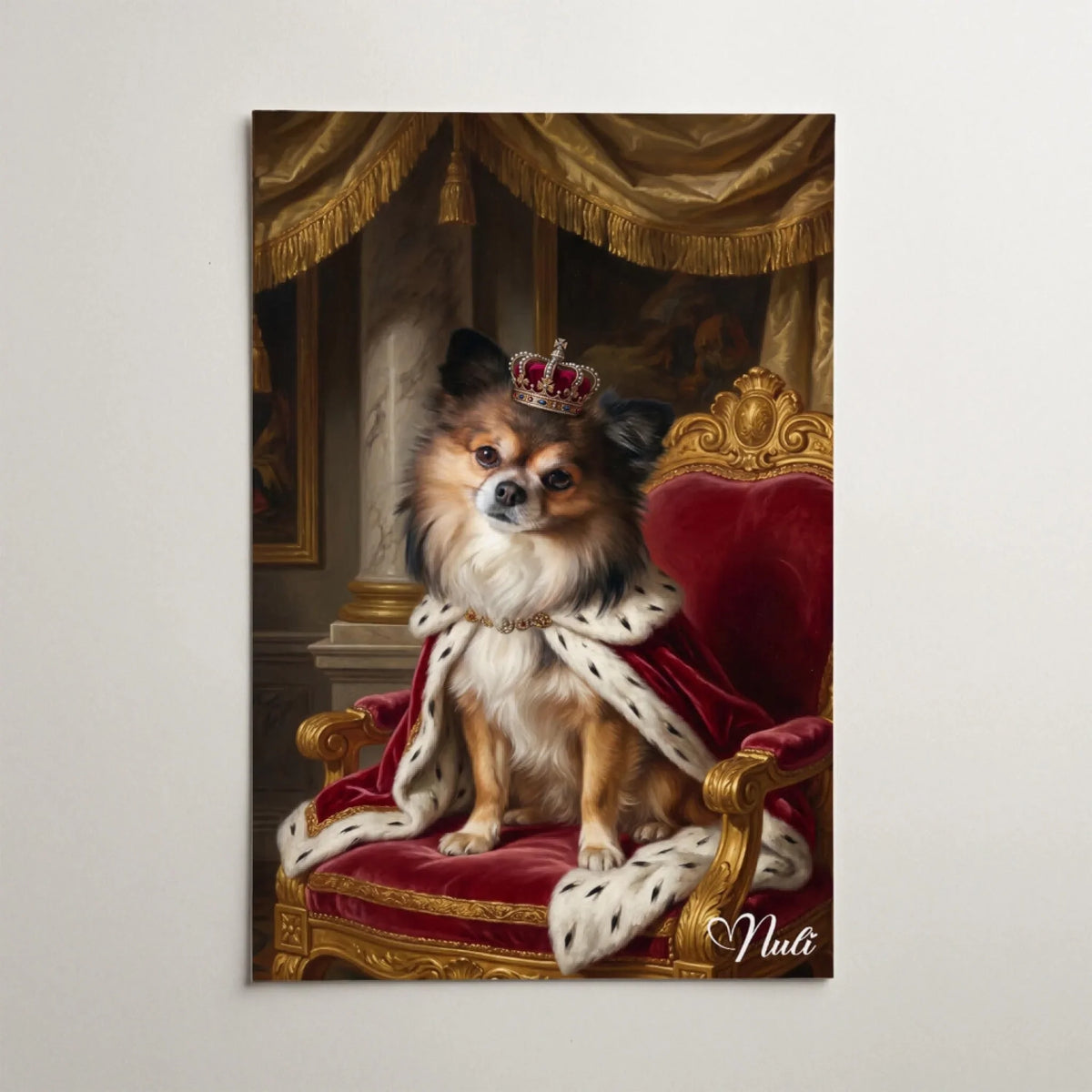 Hondenportret in renaissancestijl van je foto - poster