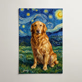 Hondenportret in Van Gogh-stijl van je foto - poster